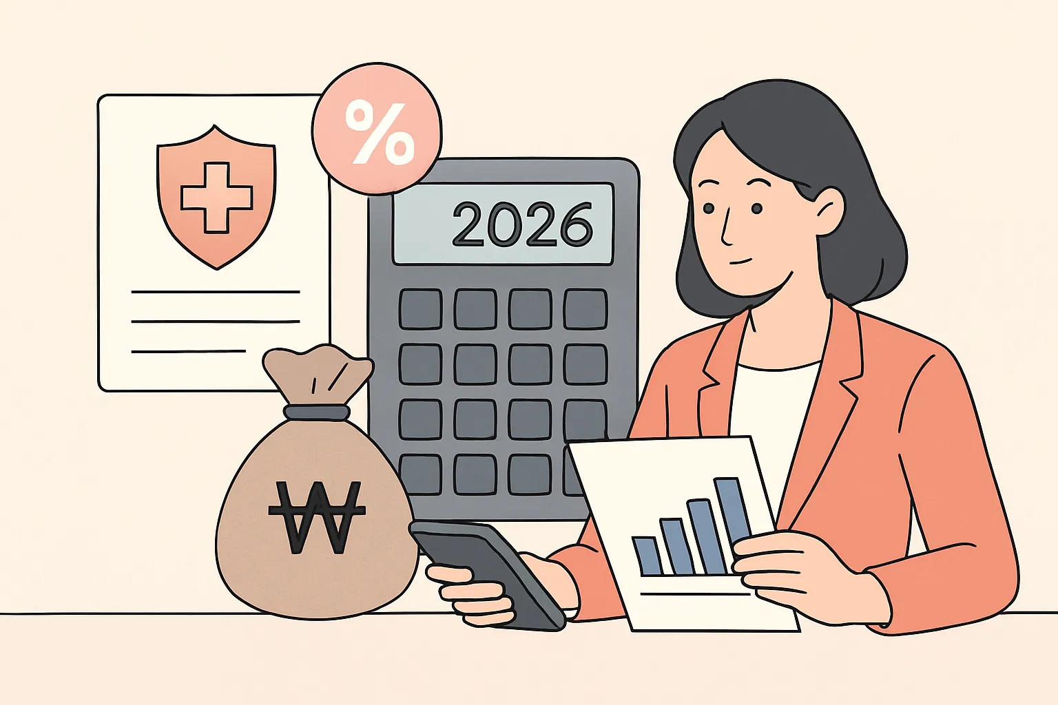 韩国四大保险费用怎么算？2026年缴费比例与实操步骤全解